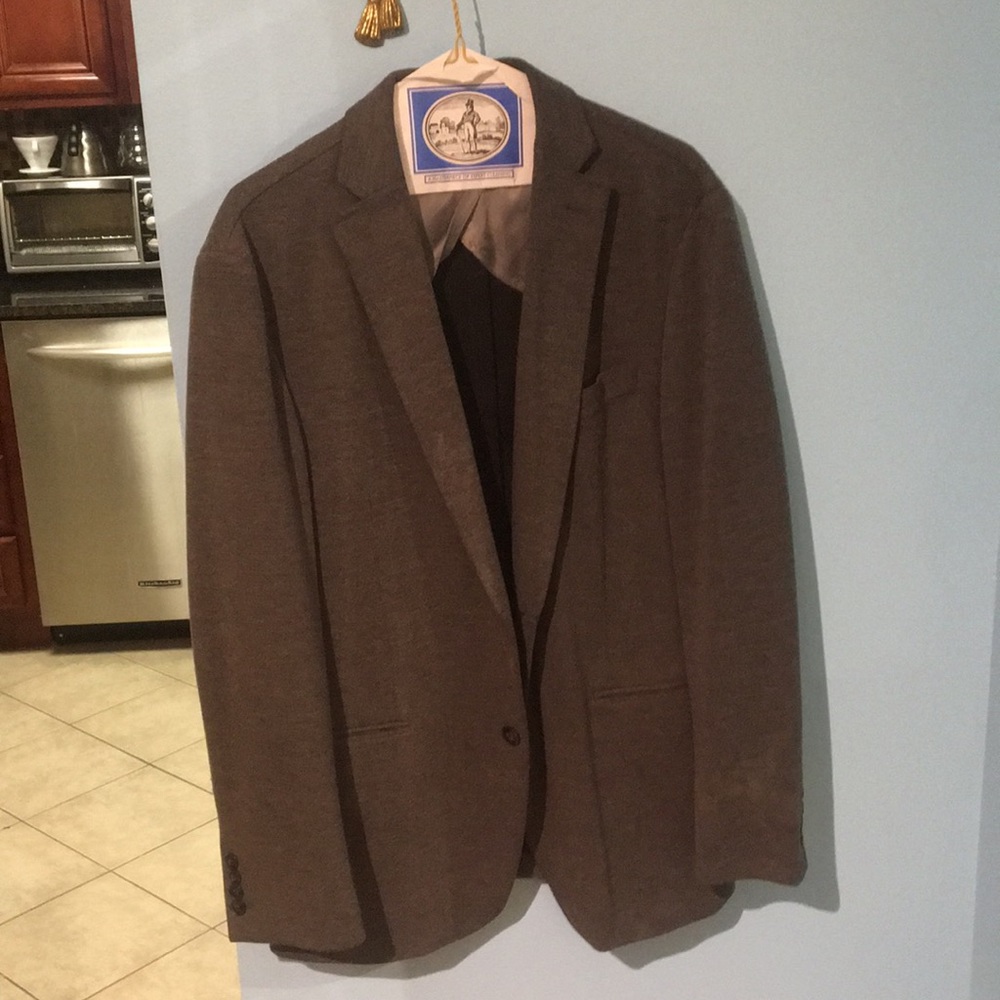 Calvin Klein Gray Fitted Blazer 42R